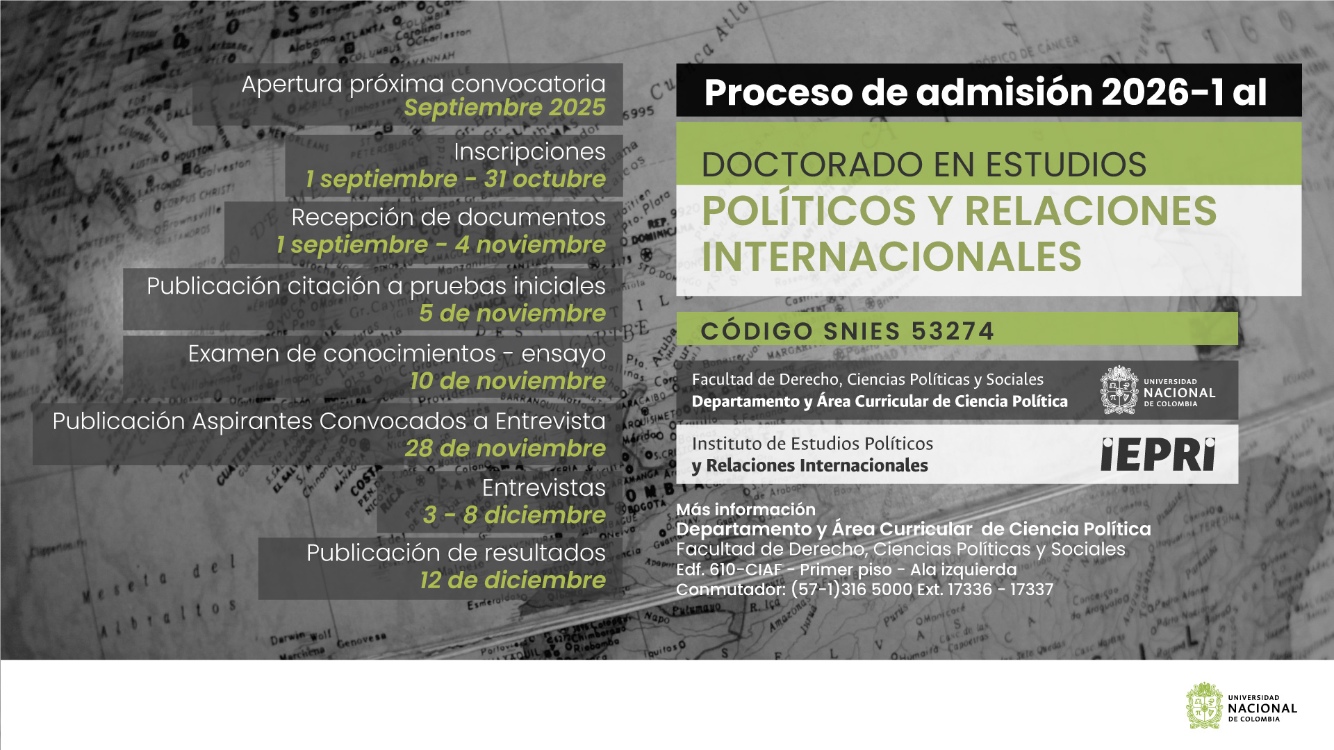 DOCTORADO EN ESTUDIOS POLÍTICOS Y RELACIONES INTERNACIONALES
