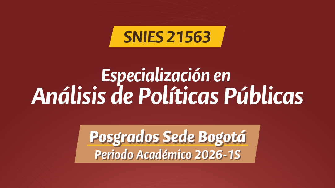 ESPECIALIZACIÓN EN ANÁLISIS DE POLÍTICAS PÚBLICAS