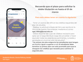 Más sobre Doble titulación