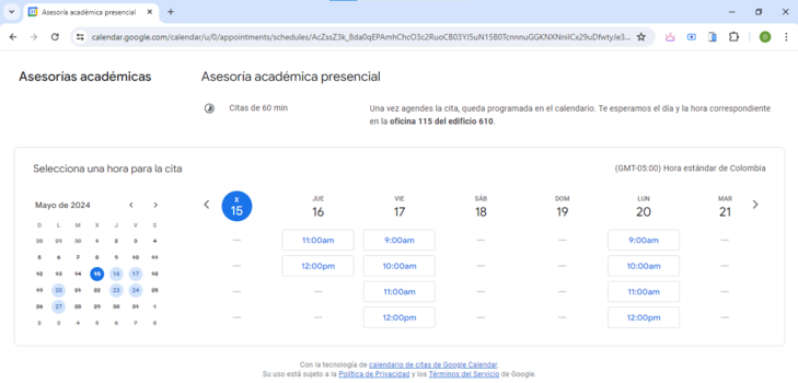 Horario